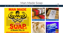 Desktop Screenshot of manmadesoap.net